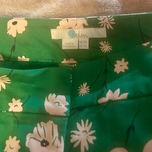Floral Green casual trousers